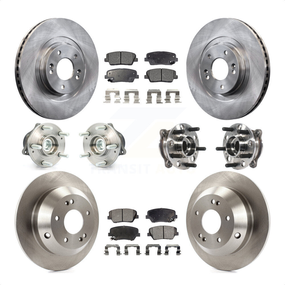 [Avant + Arrière] Kit d'ensemble roulement de roue et moyeu pour 2015-2016 Hyundai Santa Fe Sport FWD avec 2.4L 2.0L KBB-115707 par Transit Auto