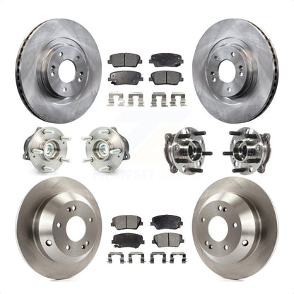 [Avant + Arrière] Kit d'ensemble roulement de roue et moyeu pour 2015-2016 Hyundai Santa Fe Sport FWD avec 2.4L 2.0L KBB-115707 par Transit Auto