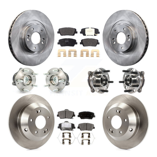 [Avant + Arrière] Kit d'ensemble roulement de roue et moyeu pour 2017-2018 Hyundai Santa Fe Sport FWD KBB-115708