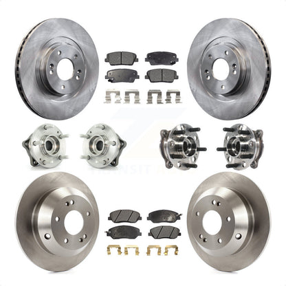 [Avant + Arrière] Kit d'ensemble roulement de roue et moyeu pour Hyundai Santa Fe XL AWD avec 3.3L KBB-115714 par Transit Auto