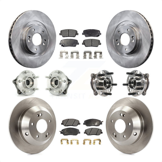 [Avant + Arrière] Kit d'ensemble roulement de roue et moyeu pour Hyundai Santa Fe XL AWD avec 3.3L KBB-115714 par Transit Auto