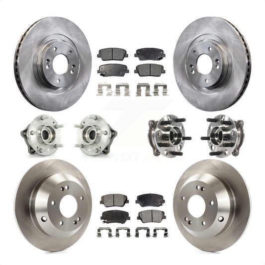[Avant + Arrière] Kit d'ensemble roulement de roue et moyeu pour 2015-2016 Hyundai Santa Fe Sport AWD avec 2.4L 2.0L KBB-115715 par Transit Auto