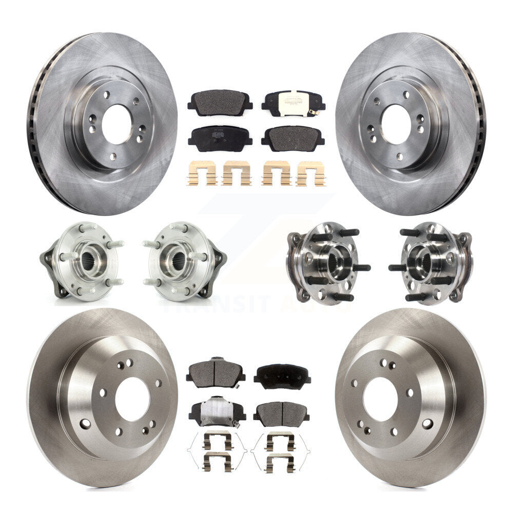 [Avant + Arrière] Kit d'ensemble roulement de roue et moyeu pour 2017-2018 Hyundai Santa Fe Sport AWD KBB-115716