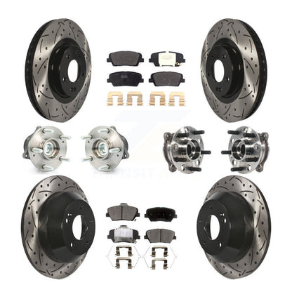 [Avant + Arrière] Kit d'ensemble roulement de roue et moyeu pour 2017-2018 Hyundai Santa Fe Sport FWD KBB-115723