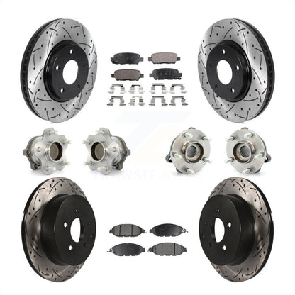 [Avant + Arrière] Kit d'ensemble roulement de roue et moyeu pour 2016 Nissan Pathfinder FWD From 11 15 KBB-115731 par Transit Auto