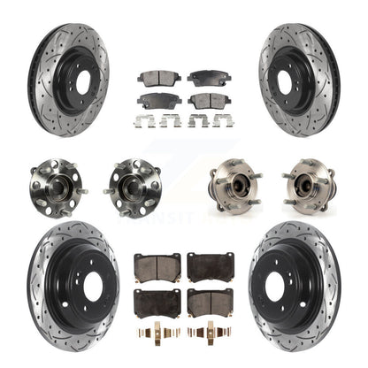 [Avant + Arrière] Kit d'ensemble roulement de roue et moyeu pour Hyundai Genesis KBB-115736