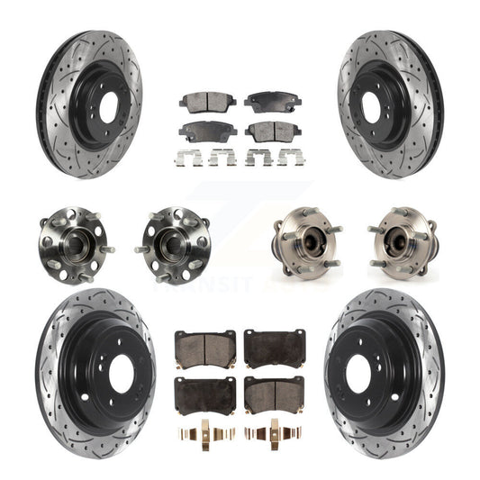 [Avant + Arrière] Kit d'ensemble roulement de roue et moyeu pour Hyundai Genesis KBB-115736