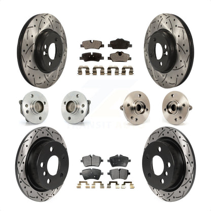 [Avant + Arrière] Kit d'ensemble roulement de roue et moyeu pour 2015 Mini Cooper Convertible avec 2.0L 1.5L avec 294mm Diameter Rotor KBB-115738 par Transit Auto