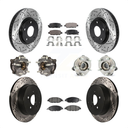 [Avant + Arrière] Kit d'ensemble roulement de roue et moyeu pour 2016 Nissan Pathfinder 4WD From 11 15 KBB-115743 par Transit Auto