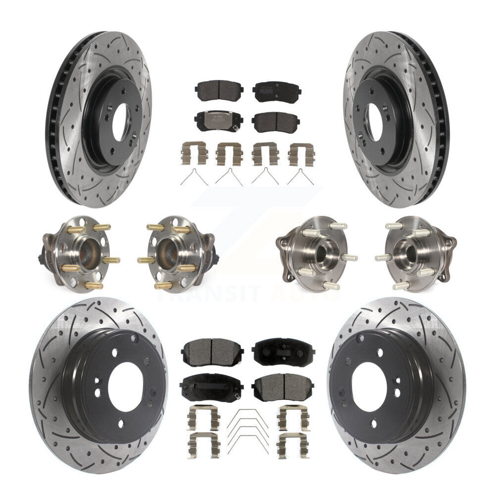 [Avant + Arrière] Kit d'ensemble roulement de roue et moyeu pour Kia Optima avec Manual Parking KBB-115746