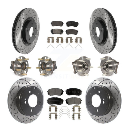 [Avant + Arrière] Kit d'ensemble roulement de roue et moyeu pour Kia Optima avec Manual Parking KBB-115746