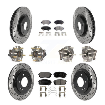 [Avant + Arrière] Kit d'ensemble roulement de roue et moyeu pour 2016 Hyundai Sonata GAS engine avec Electric Parking KBB-115747