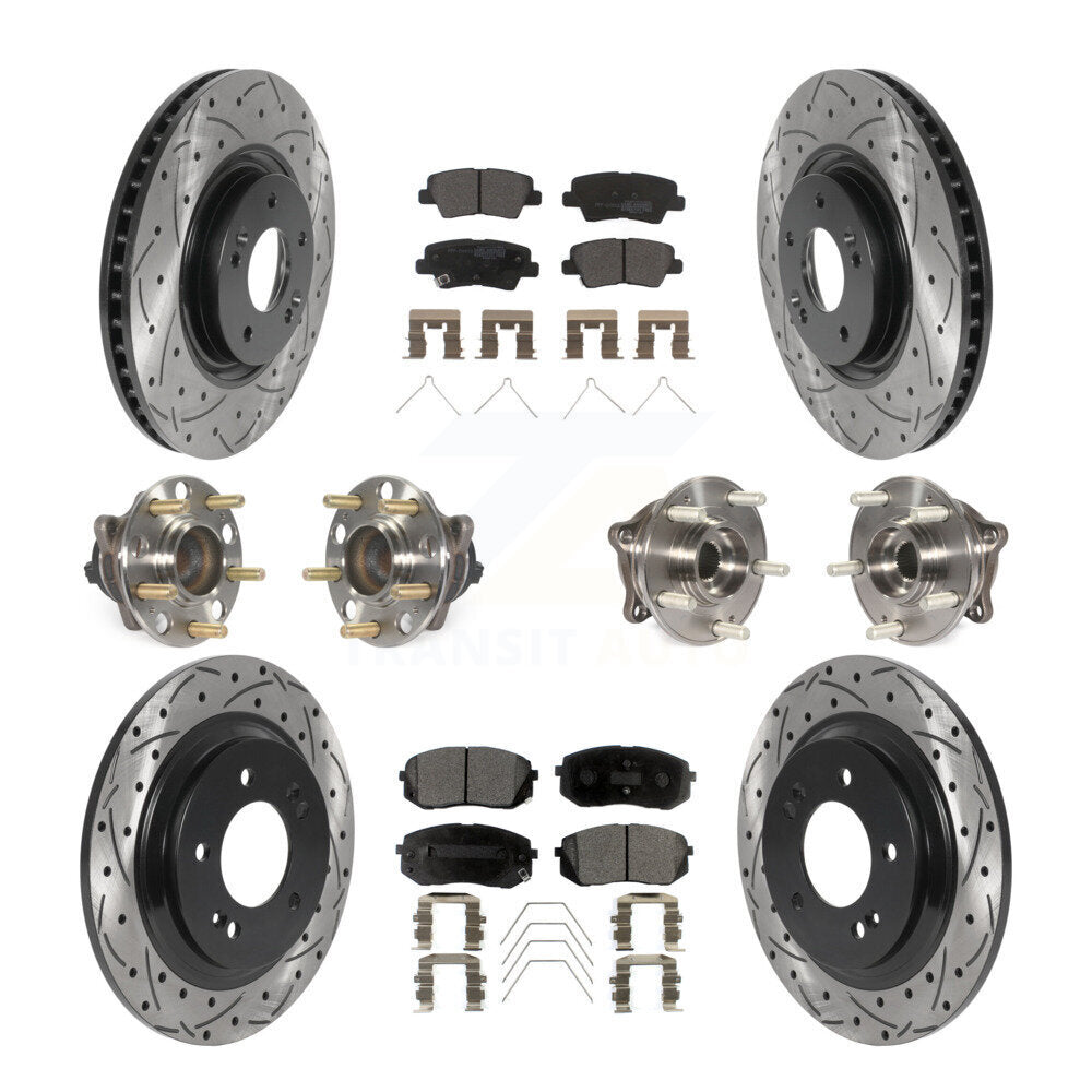 [Avant + Arrière] Kit d'ensemble roulement de roue et moyeu pour Kia Optima avec Electric Parking KBB-115748