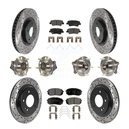[Avant + Arrière] Kit d'ensemble roulement de roue et moyeu pour Kia Optima avec Electric Parking KBB-115748