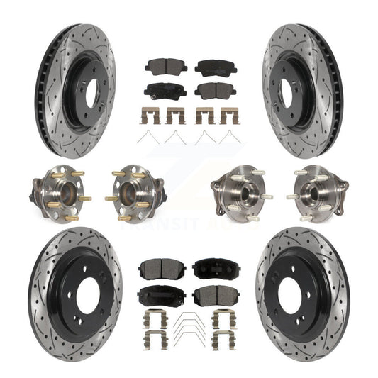 [Avant + Arrière] Kit d'ensemble roulement de roue et moyeu pour Kia Optima avec Electric Parking KBB-115748