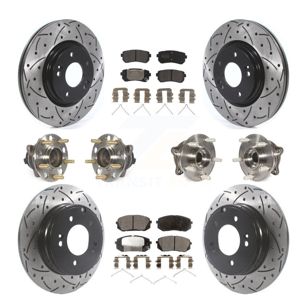 [Avant + Arrière] Kit d'ensemble roulement de roue et moyeu pour Kia Optima avec Manual Parking KBB-115751