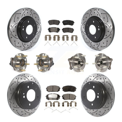 [Avant + Arrière] Kit d'ensemble roulement de roue et moyeu pour Kia Optima avec Manual Parking KBB-115751