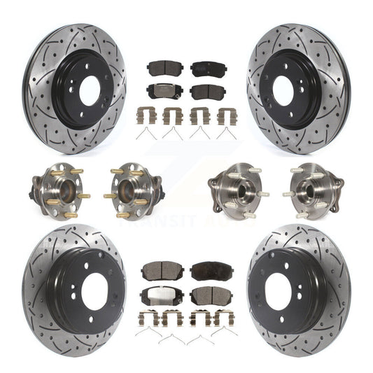 [Avant + Arrière] Kit d'ensemble roulement de roue et moyeu pour Kia Optima avec Manual Parking KBB-115751