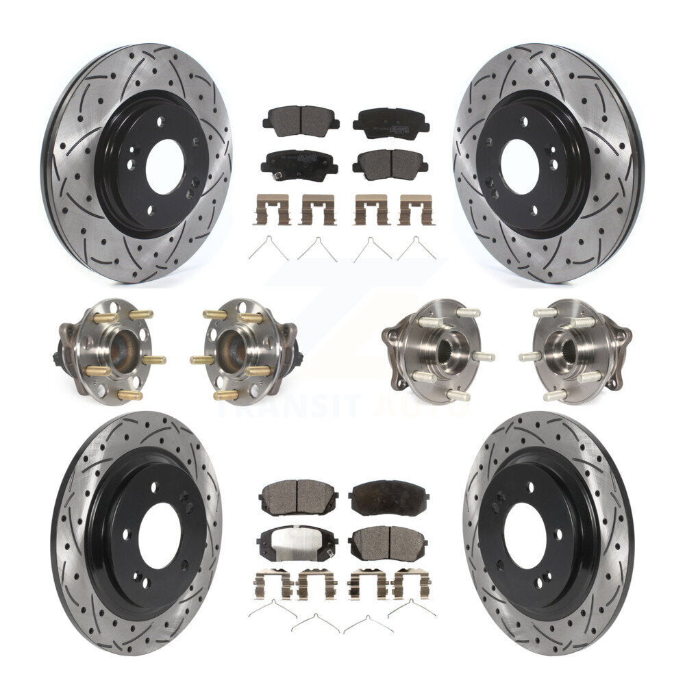 [Avant + Arrière] Kit d'ensemble roulement de roue et moyeu pour Kia Optima avec Electric Parking KBB-115752