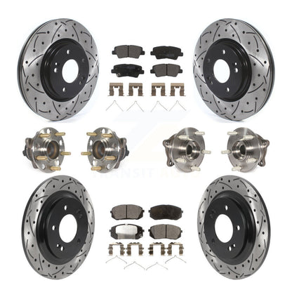 [Avant + Arrière] Kit d'ensemble roulement de roue et moyeu pour Kia Optima avec Electric Parking KBB-115752