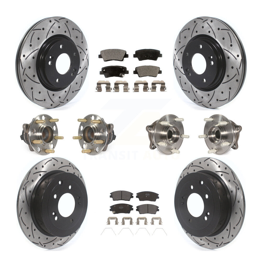 [Avant + Arrière] Kit d'ensemble roulement de roue et moyeu pour Hyundai Tucson Kia Sportage KBB-115754
