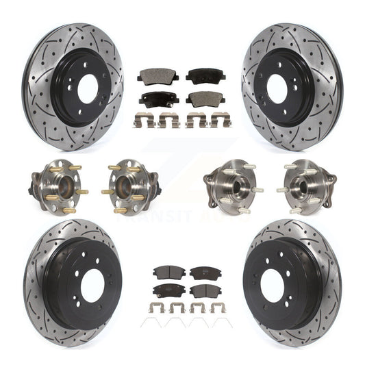 [Avant + Arrière] Kit d'ensemble roulement de roue et moyeu pour Hyundai Tucson Kia Sportage KBB-115754