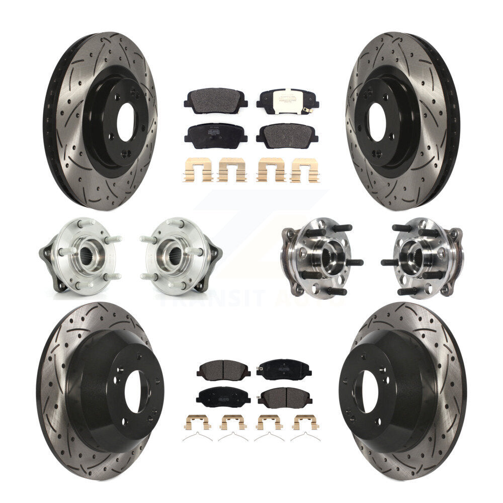 [Avant + Arrière] Kit d'ensemble roulement de roue et moyeu pour Hyundai Santa Fe XL AWD KBB-115765