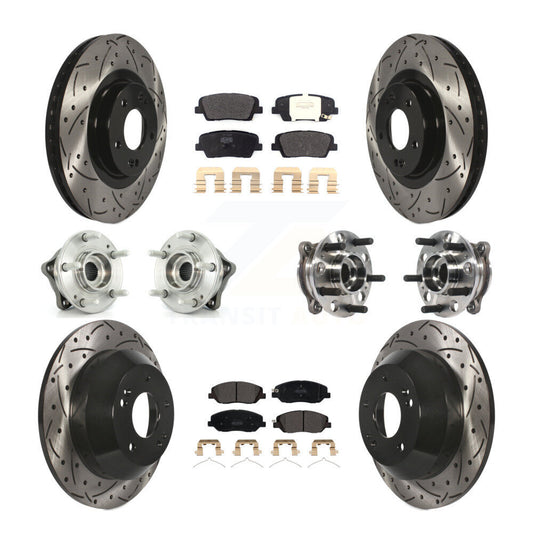 [Avant + Arrière] Kit d'ensemble roulement de roue et moyeu pour Hyundai Santa Fe XL AWD KBB-115765