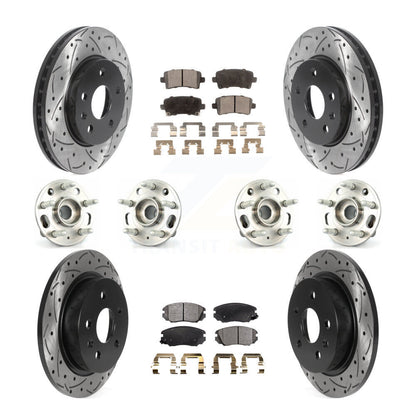 [Avant + Arrière] Kit d'ensemble roulement de roue et moyeu pour 2013-2015 Chevrolet Malibu Naturally Aspirated KBB-115766