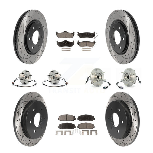 [Avant + Arrière] Kit d'ensemble roulement de roue et moyeu pour 2007 INFINITI QX56 From 04 07 KBB-115770