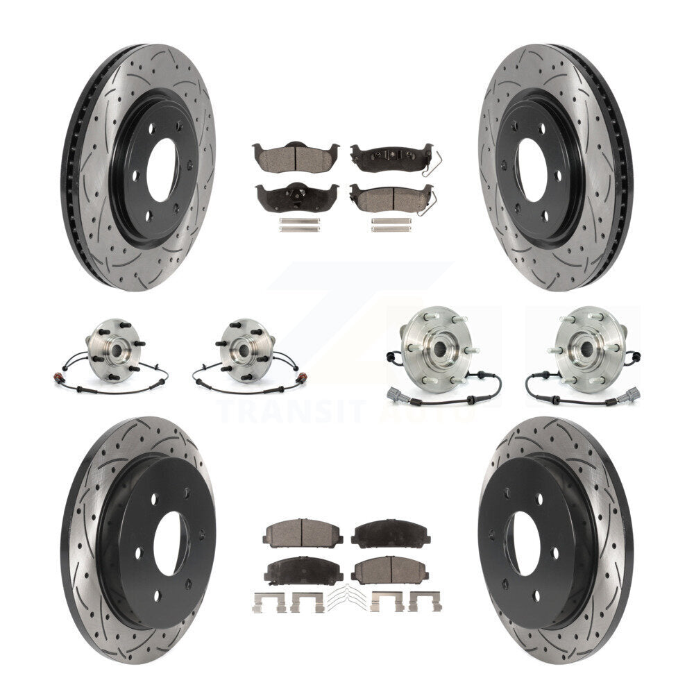 [Avant + Arrière] Kit d'ensemble roulement de roue et moyeu pour Nissan Armada INFINITI QX56 KBB-115771