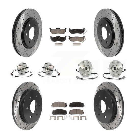 [Avant + Arrière] Kit d'ensemble roulement de roue et moyeu pour Nissan Armada INFINITI QX56 KBB-115771