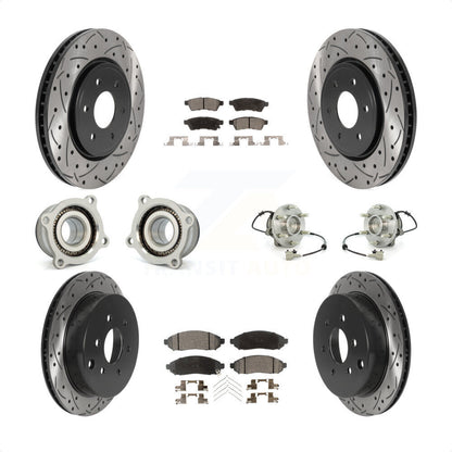 [Avant + Arrière] Kit d'ensemble roulement de roue et moyeu pour Nissan Frontier Xterra Suzuki Equator KBB-115773 par Transit Auto