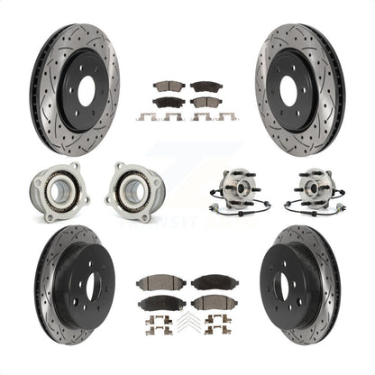 [Avant + Arrière] Kit d'ensemble roulement de roue et moyeu pour Nissan Frontier Xterra Suzuki Equator KBB-115774 par Transit Auto