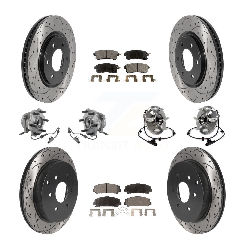 [Avant + Arrière] Kit d'ensemble roulement de roue et moyeu pour INFINITI Nissan Armada QX80 QX56 KBB-115775