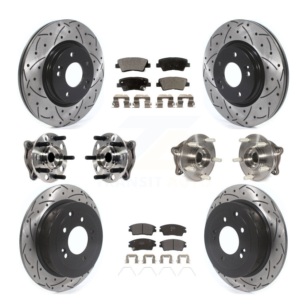 [Avant + Arrière] Kit d'ensemble roulement de roue et moyeu pour Hyundai Tucson Kia Sportage KBB-115777