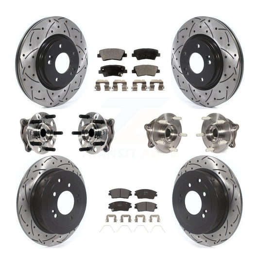 [Avant + Arrière] Kit d'ensemble roulement de roue et moyeu pour Hyundai Tucson Kia Sportage KBB-115777