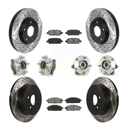 [Avant + Arrière] Kit d'ensemble roulement de roue et moyeu pour 2004-2009 Nissan Quest KBB-115827