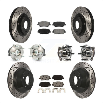 [Avant + Arrière] Kit d'ensemble roulement de roue et moyeu pour 2015-2016 Hyundai Santa Fe Sport FWD avec 2.4L 2.0L KBB-115829 par Transit Auto