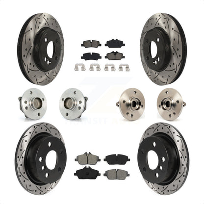 [Avant + Arrière] Kit d'ensemble roulement de roue et moyeu pour 2015 Mini Cooper Convertible avec 2.0L 1.5L avec 280mm Diameter Rotor KBB-115852 par Transit Auto
