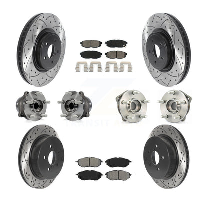 [Avant + Arrière] Kit d'ensemble roulement de roue et moyeu pour 2014 Subaru Forester 2.0L To 01 14 KBB-115856
