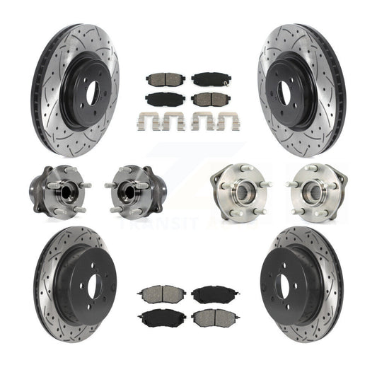 [Avant + Arrière] Kit d'ensemble roulement de roue et moyeu pour 2014 Subaru Forester 2.0L To 01 14 KBB-115856