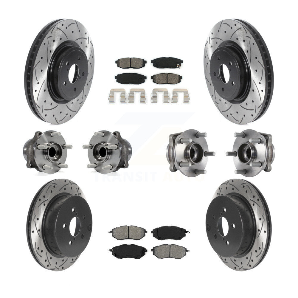 [Avant + Arrière] Kit d'ensemble roulement de roue et moyeu pour Subaru Forester 2.0L KBB-115858
