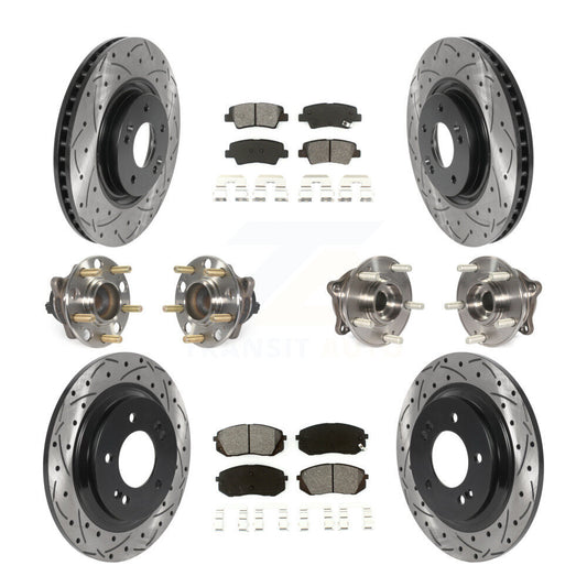 [Avant + Arrière] Kit d'ensemble roulement de roue et moyeu pour 2015 Hyundai Sonata GAS engine avec Electric Parking KBB-115860