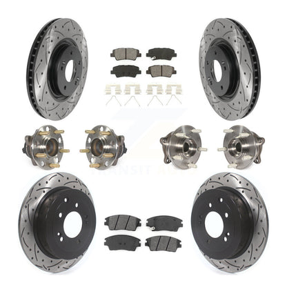 [Avant + Arrière] Kit d'ensemble roulement de roue et moyeu pour 2017-2021 Kia Sportage FWD avec Turbocharged avec Manual Parking KBB-115861