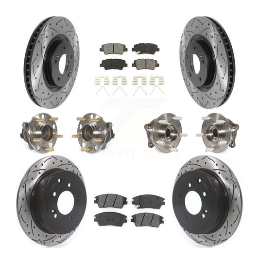 [Avant + Arrière] Kit d'ensemble roulement de roue et moyeu pour 2017-2021 Kia Sportage FWD avec Turbocharged avec Manual Parking KBB-115861