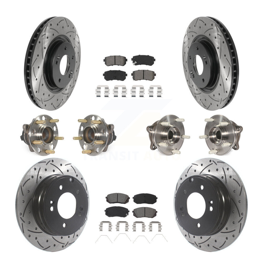 [Avant + Arrière] Kit d'ensemble roulement de roue et moyeu pour Kia Optima avec Manual Parking KBB-115862
