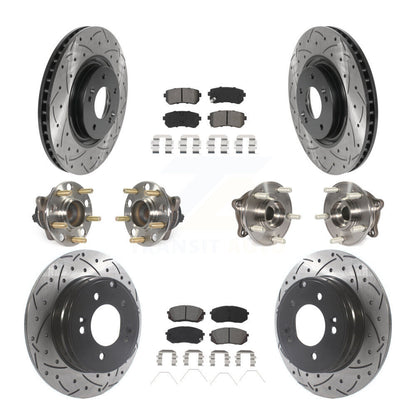 [Avant + Arrière] Kit d'ensemble roulement de roue et moyeu pour Kia Optima avec Manual Parking KBB-115862