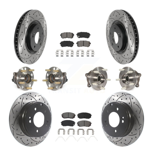 [Avant + Arrière] Kit d'ensemble roulement de roue et moyeu pour Kia Optima avec Manual Parking KBB-115862
