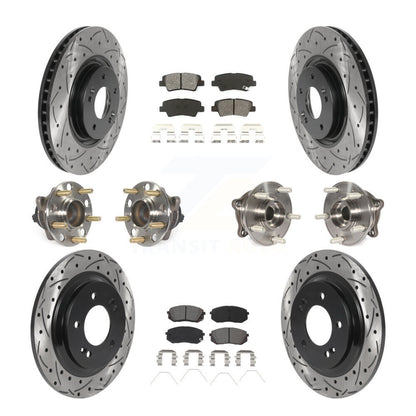 [Avant + Arrière] Kit d'ensemble roulement de roue et moyeu pour 2016 Hyundai Sonata GAS engine avec Electric Parking KBB-115863